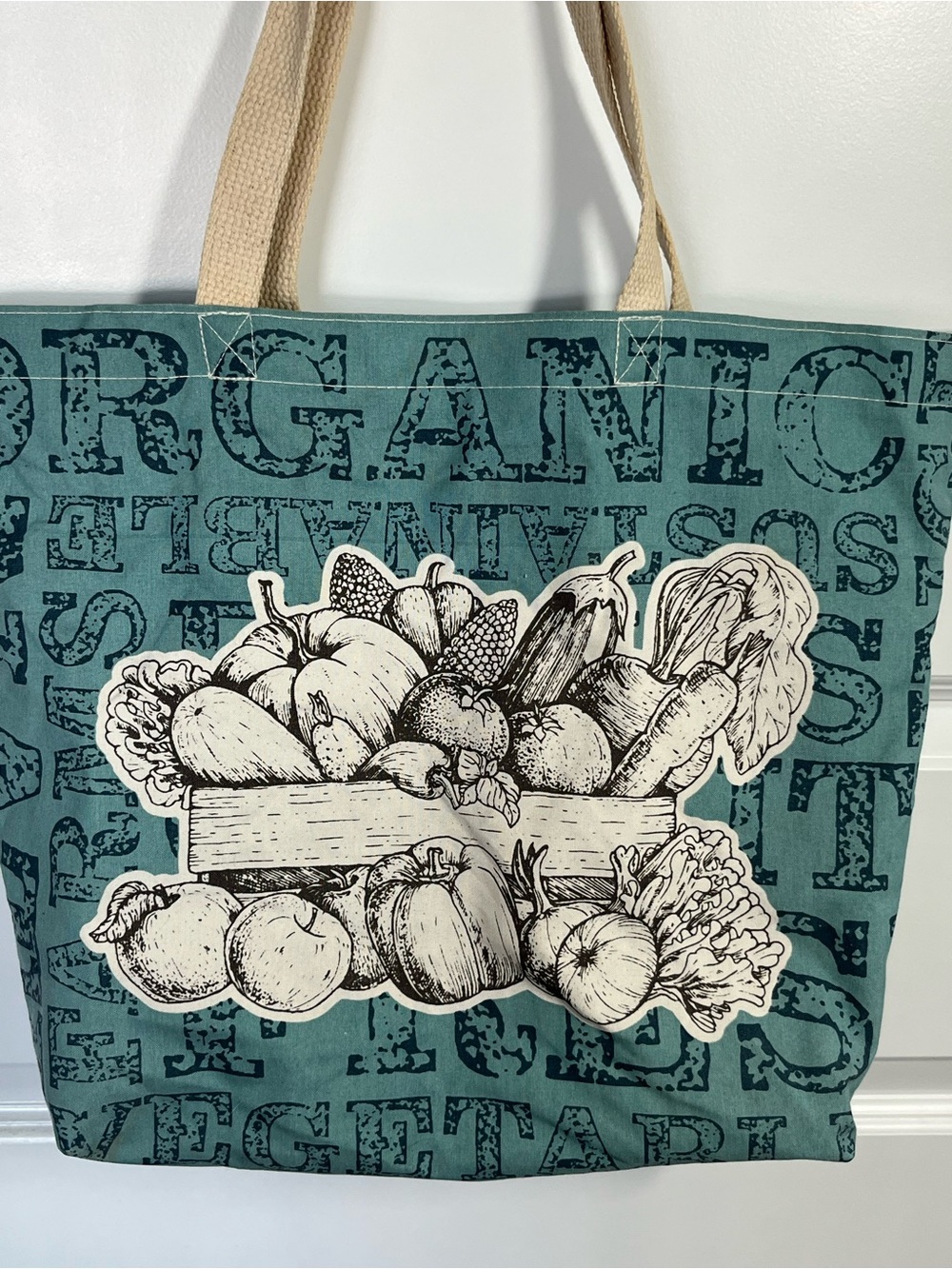 Earthwise Farmers Market Tote Canvas Produce Grocery Bag Farmhouse Eco Reusable